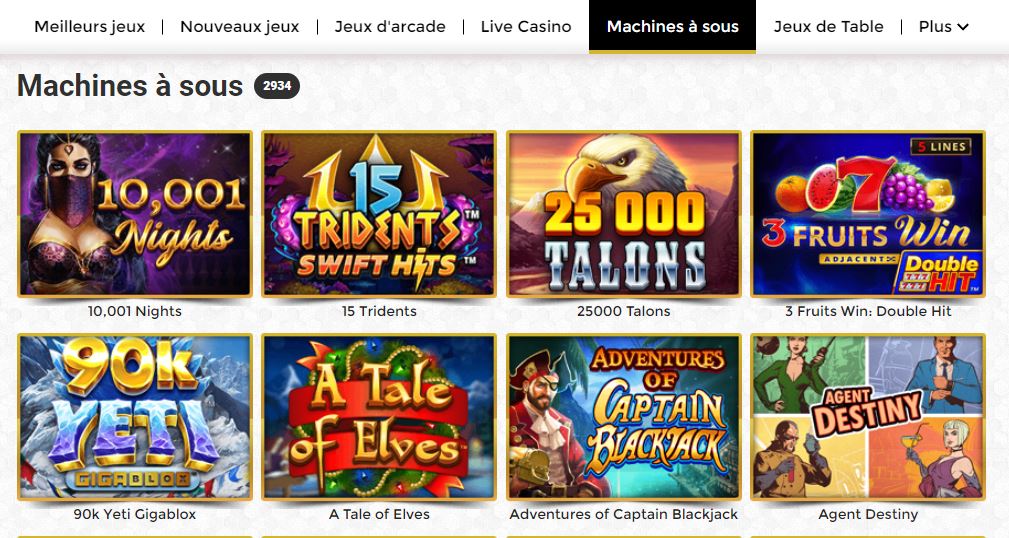 Que propose Unique Casino à ses joueurs ?